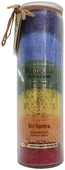 Bougie Chakra Sri Yantra - 7 Chakras