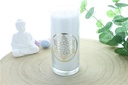 Bougie en Cire végétale Blanche Mandala