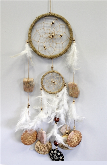 [4046833117856] Attrape-rêves beige naturel - MM