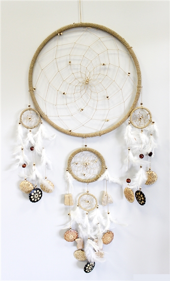 [4046833117863] Attrape-rêves beige naturel - TGM