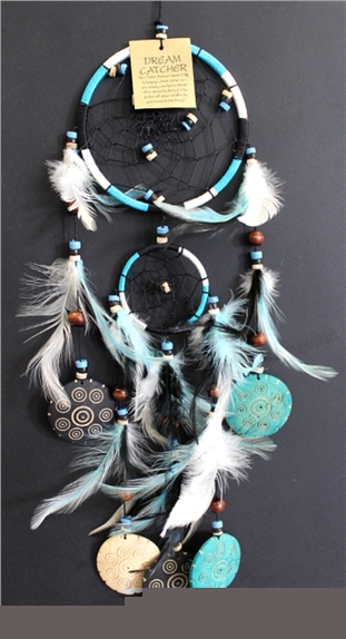 [4046833119300] Attrape-rêves bleu turquoise - MM