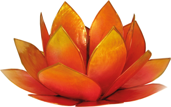 Photophore lotus - coloris rose et jaune