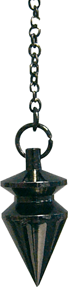 Pendule Triangle Patiné en Laiton Noirci