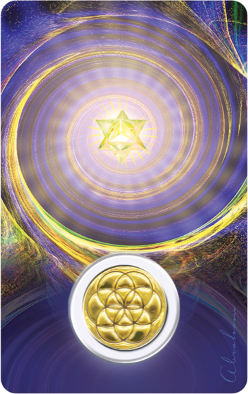 Médaille sur carte Archange Tsadkiel