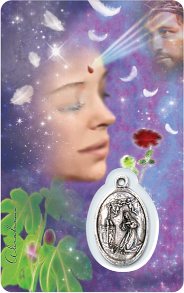 [6268977022089] Médaille sur carte Sainte-Rita