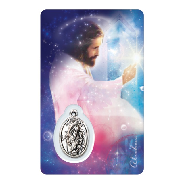 [6268977022096] Médaille sur carte Saint-Joseph