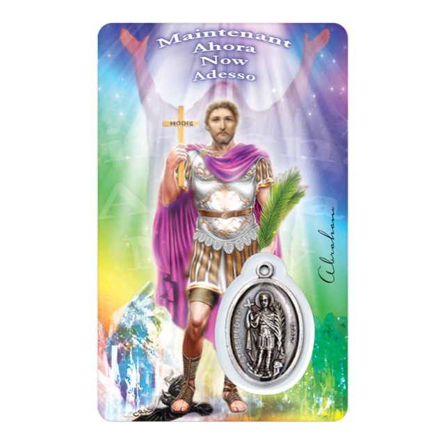 [6268977022102] Médaille sur carte Saint-Expédit