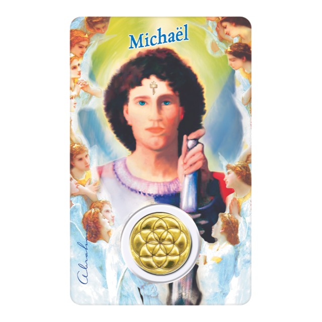 [6268977032026] Médaille sur carte Michaël