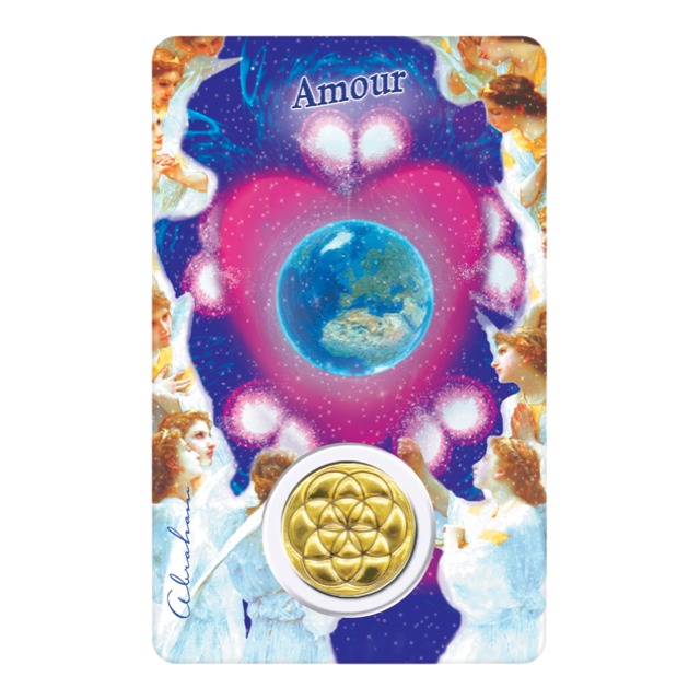 [6268977032057] Médaille sur carte Amour