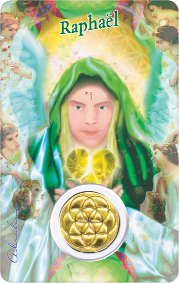 Médaille sur carte Guérison