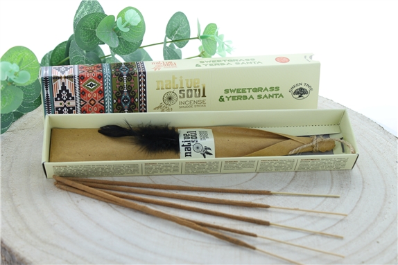 Encens Green Tree Native Soul Foin d'odeur & Yerba Santa - 15 grs