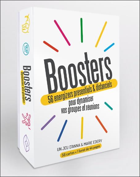 [épuisé] Boosters - 56 energizers présentiels & distanciels pour dynamiser vos groupes et réunions - Coffret