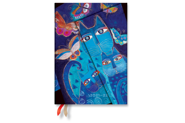 13 mois - 2022 Chats Bleus et Papillons - Midi - Horizontal