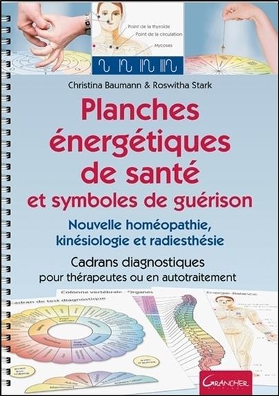 Planches énergétiques de santé et symboles de guérison