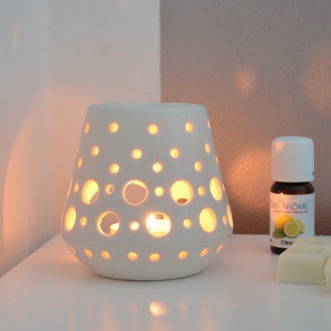 Brûle parfum céramique Loob Blanc