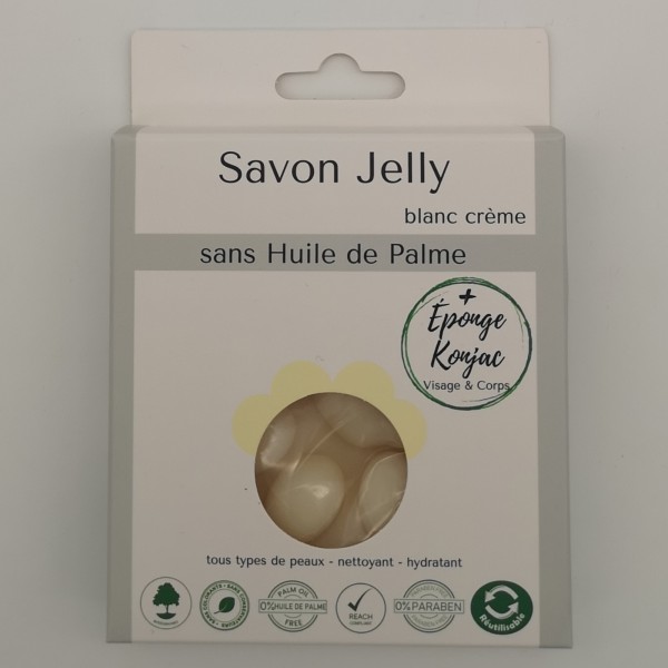 Savon Jelly Crème + Eponge Konjac - Nouveauté Dispo Fév 2022