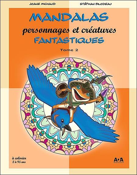Mandalas personnages et créatures fantastiques T2