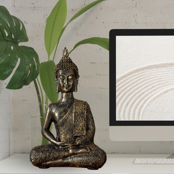 [3700643503391] Statuette Bouddha Thai 