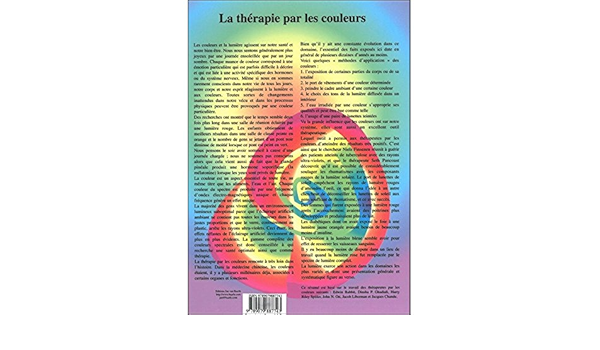 Planche plastifiée Thérapie par les couleurs (A4) - J.Baarle