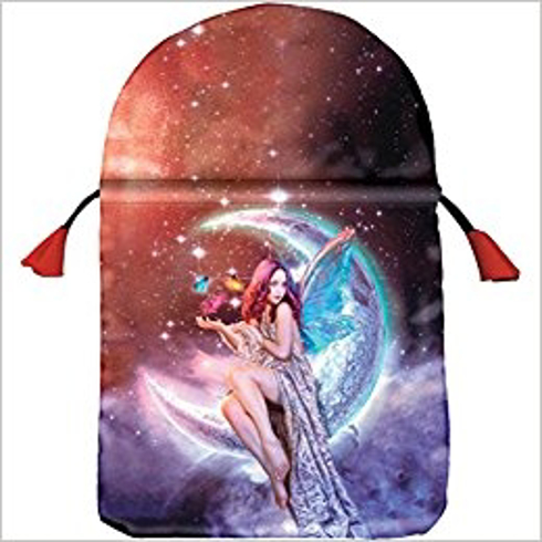 Bourse satin "Fée de la Lune" - satin