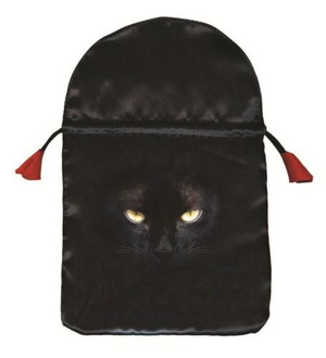 Bourse satin "Chat noir" - satin