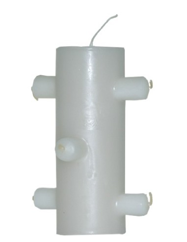 [3660341262993] Bougie 7 mèches - Blanc