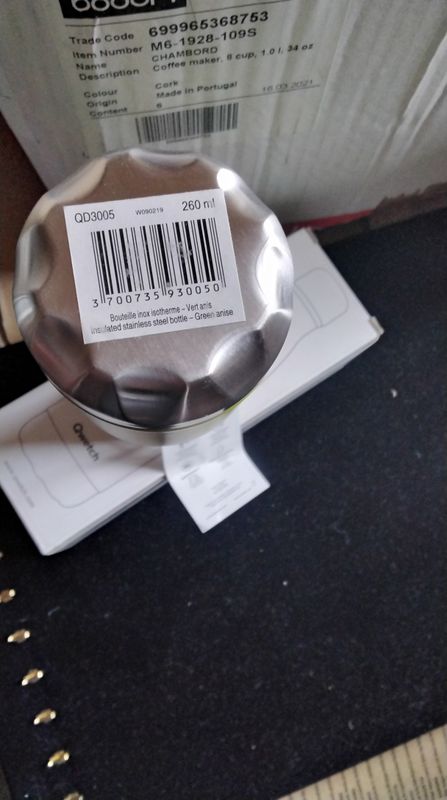 Bouteille nomade 260ml inox vert anis isotherme