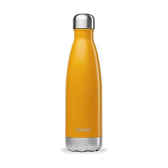 Bouteille nomade 500ml orange isotherme Qwetch - 8 x 26,8 x 8