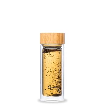 Théière nomade 320ml verre bouchon BAMBOU