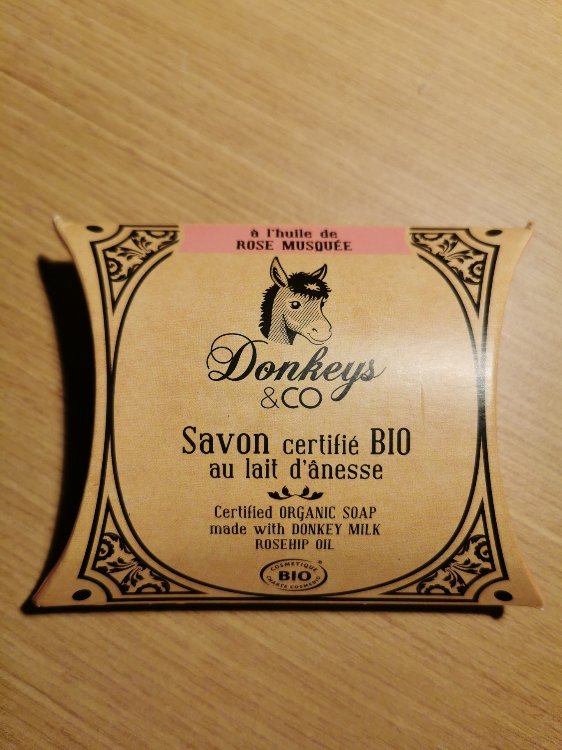 Savon bio 100g rose musquée (au lait d'ânesse)