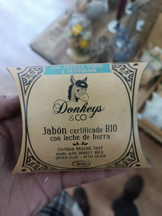 Savon bio 100g argile verte - petit grain (au lait d'ânesse)