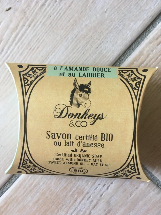 Savon bio 100g huile d'amande douce - laurier (au lait d'ânesse)
