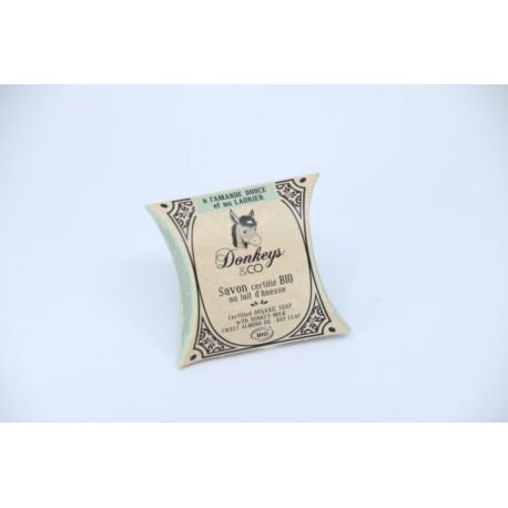Savon bio 25g huile d'amande douce - laurier (au lait d'ânesse)