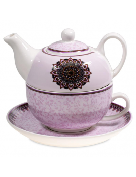 Théière violette mandala
