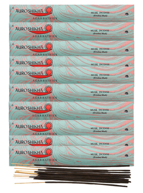 Auroshikha - Agarbathies - Musc - Lot de 5