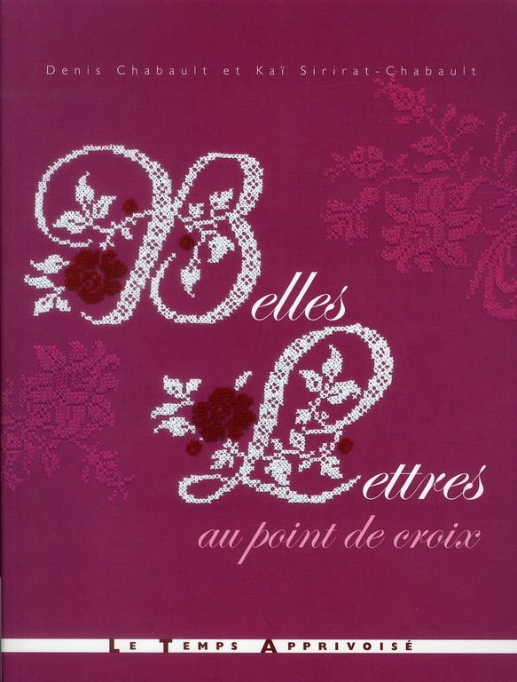 Belles lettres au point de croix