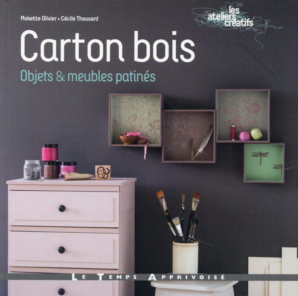 Carton bois objets & meubles patines