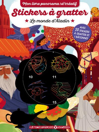 Stickers à gratter ; le monde d'Aladin