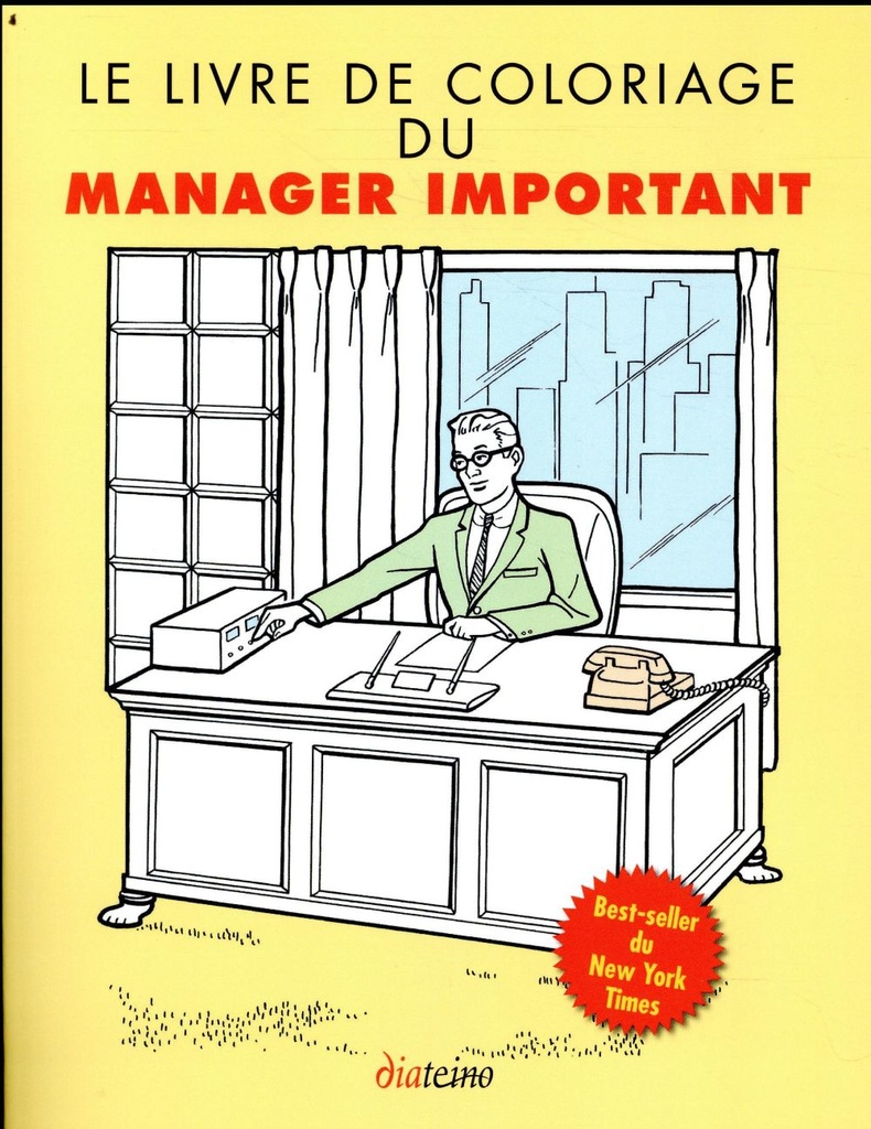 Le livre de coloriage du manager important