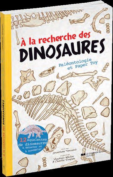 à la recherche des dinosaures ; paléontologie et paper toy