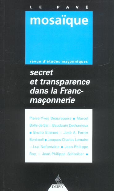 Secret et transparence dans la franc-maconnerie