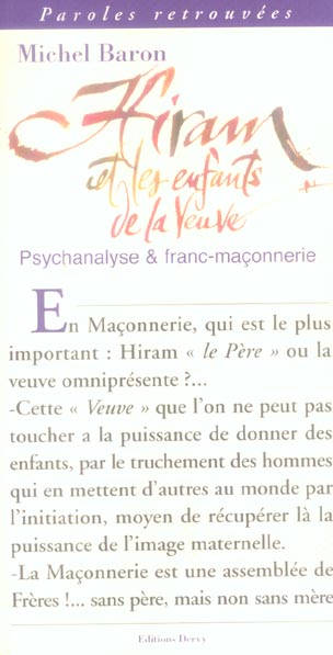 Hiram et les enfants de la veuve