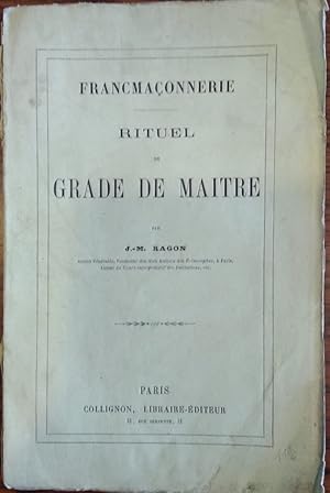 Rituel d'instruction du maitre-macon du rite ecossais rectifie