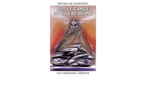 Sur le gange, un oiseau blanc