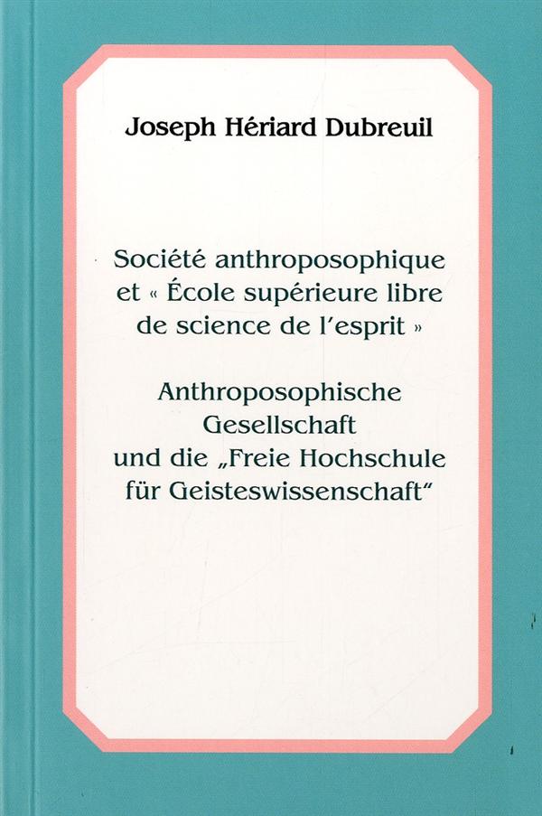 SOCIETE ANTHR. ET ECOLE SUP LIBRE 