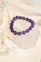 Bracelet Améthyste Perles rondes 10 mm