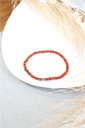 Bracelet Cornaline Perles rondes 4 mm
