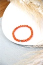 Bracelet Cornaline Perles rondes 6 mm