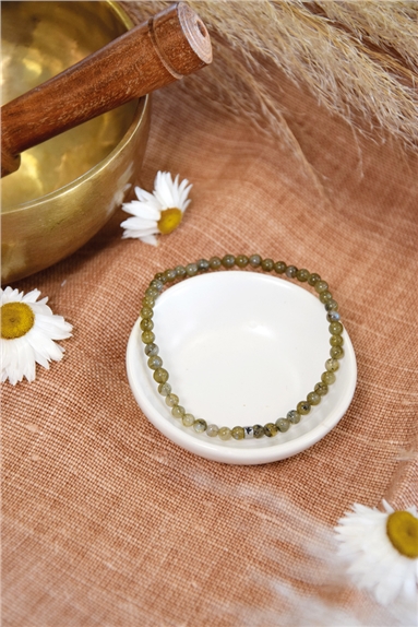 Bracelet Labradorite Perles rondes 4 mm