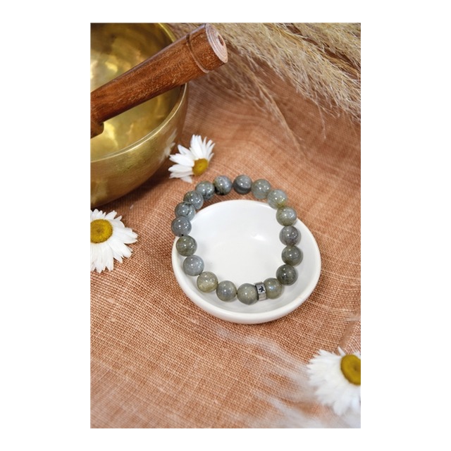Bracelet Labradorite Perles rondes 10 mm